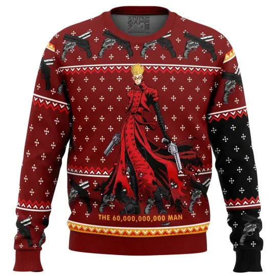 Trigun Vash the Stampede Ugly Christmas Sweater