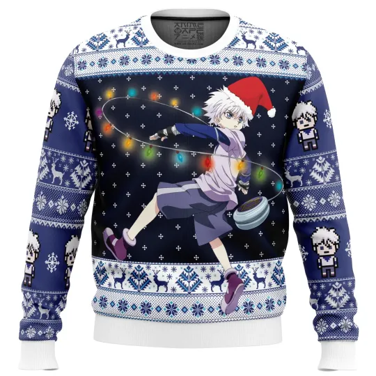 Killua Zoldyck v2 xHunter Ugly Christmas Sweater