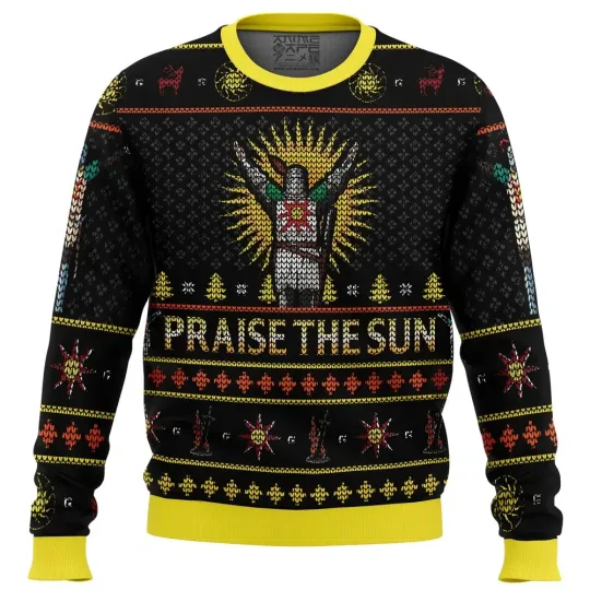 Dark Souls Praise the Sun Ugly Christmas Sweater