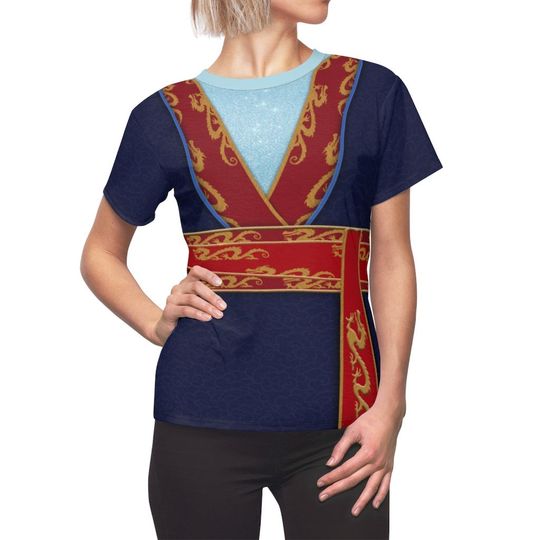Mulan Costume, Mulan Women's Shirt, Disney Princess Shirts, Disney Costume