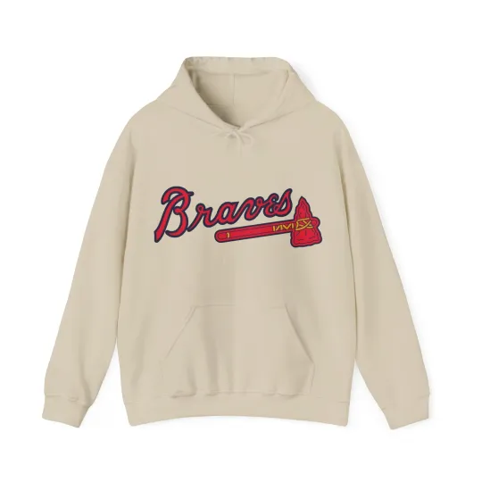 Atlanta Braves Unisex Hoodie, Baseball Fan, Sports Team Apparel