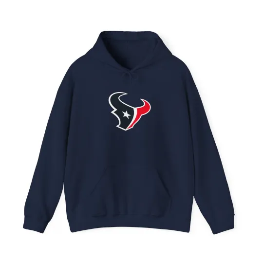 Houston Texans Unisex Hoodie Football Fan Apparel White Blue