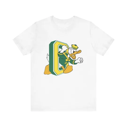 Oreg Ducks Unisex T-Shirt College Football Donald Duck Design