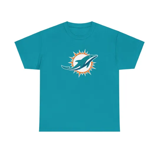 Miami Dolphins Football T-Shirt, Unisex White Tee