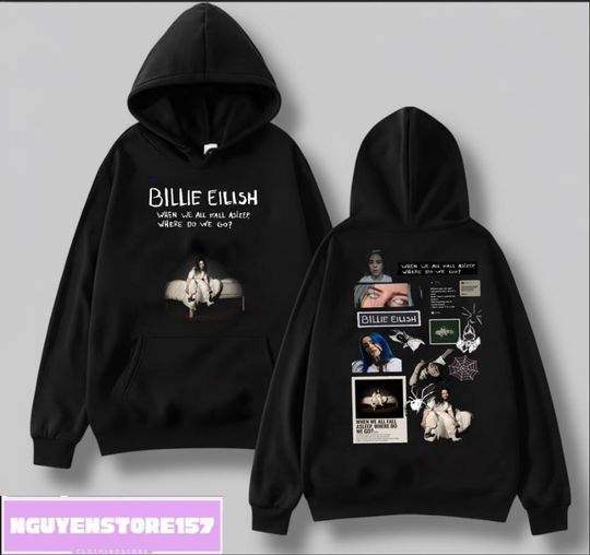 Vintage Billie Eilish When We All Fall ASleep Where Do We Go? Graphic Tee, Hit Me Hard And Soft Tour 2025 Shirt