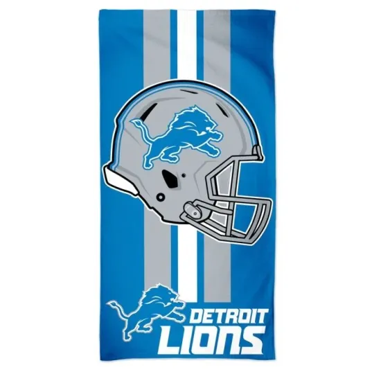 Detroit Football Team Lions Beach Towel