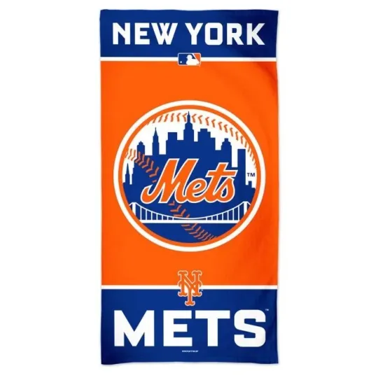 New York Baseball Team Mets Beach Towel