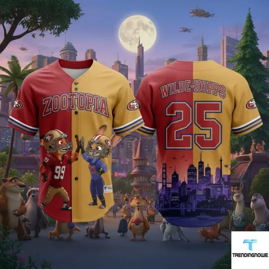 49Ers Zootopia 2 Wilde Hopps Baseball Jersey 2025