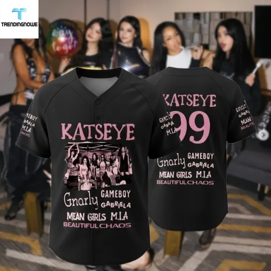 Kpop Band Katseye Inspired Baseball Jersey