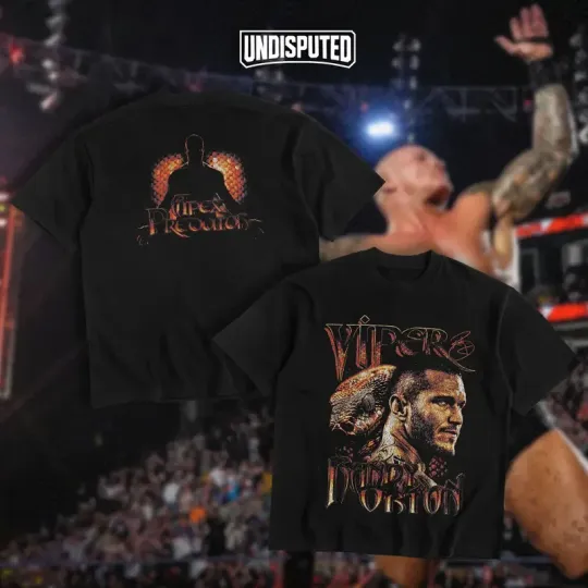 UNDISPUTED Randy Orton Apex Predator Heavy Cotton Shirt RKO Tshirt Wrestling Entertainment Shirt Wre