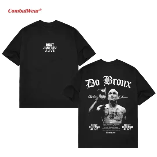 COMBATWEAR Charles Oliveira Best Jiu Jıtsu Alive Tee, Do Bronx UFC Fighter T-shi
