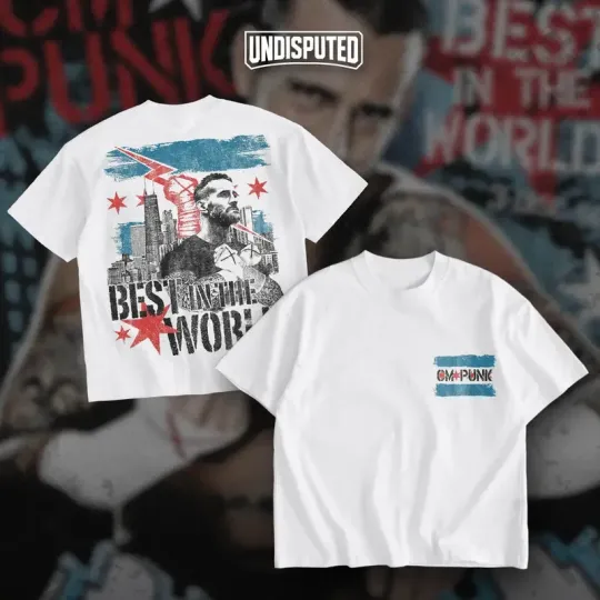 CM Punk Best In The World Unisex Heavy Cotton T-shirt Wrestling Entertainment Wrestle Shirt BITW Fan