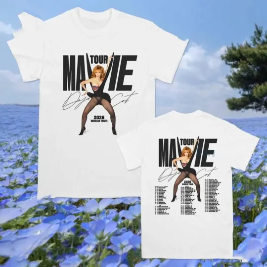 Doja Cat Ma Vie World Tour 2026 T Shirt Doja Cat Concert Tee Pop Rap Music Tour