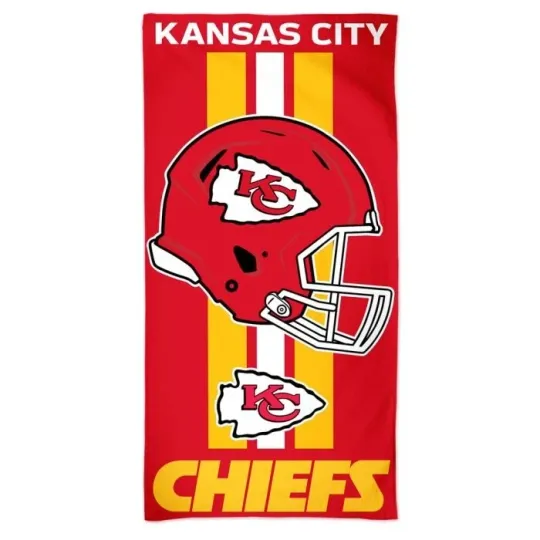 Kansas City Football Team Chiefs Beach Towel