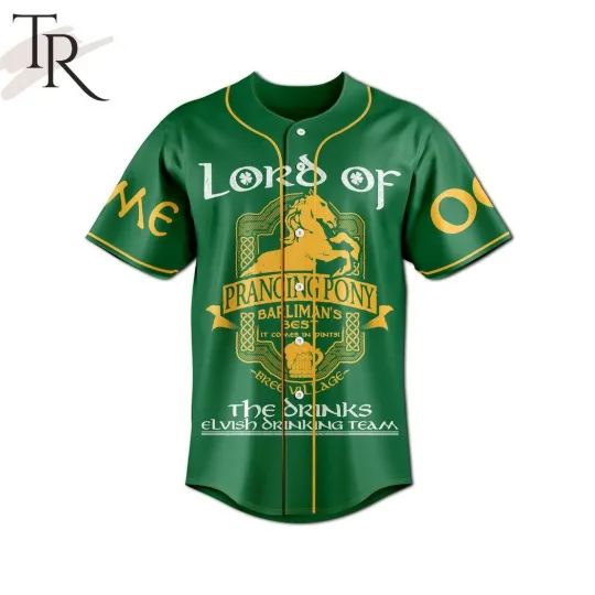 The Lord Of The Ring The Prancing Pony Custom Baseball Jersey
