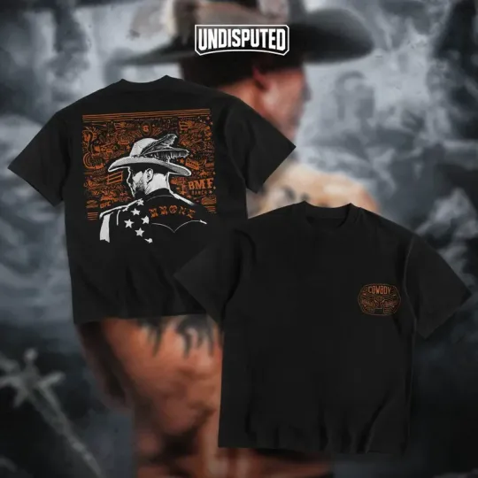 Cowboy Cerrone BMF Ranch Double Sides Heavy Cotton Unisex T-shirt UFC Shirt Fan
