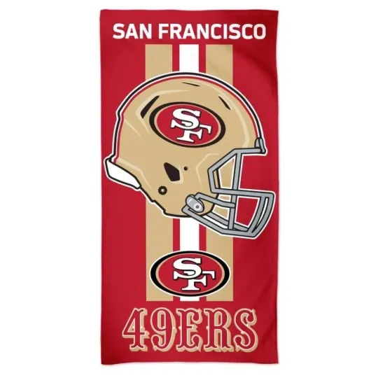 San Francisco Football Team 49ers Beach Towel