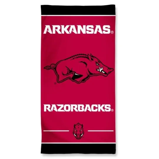 Arkansas Razorbacks NCAA Beach Towel