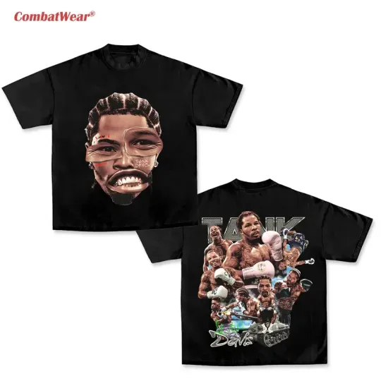 COMBATWEAR Gervonta Davis Heavy Cotton Double Sides T-Shirt, Boxing Tank Davis