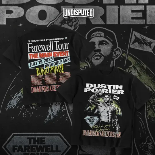 Dustin Poirier Diamond Are Forever UFC 318 Heavy Cotton T-shirt Dustin Poirier F