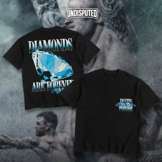 Dustin Poirier Diamond Are Forever Heavy Cotton T-shirt UFC 318 Event Shirt Fan