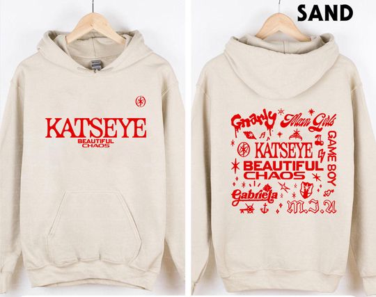 Retro Katseye Double Sided Hoodie with Kpop and Tour Designs