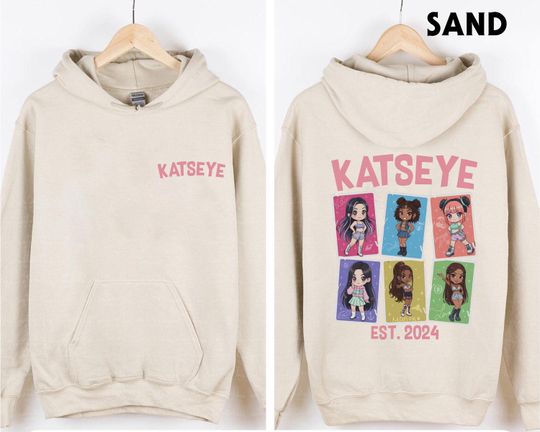 Katseye Double Sided Hoodie, Katseye World Tour Sweatshirt, Katseye Kpop Hoodie, Tour Shirt, Retro Hoodie