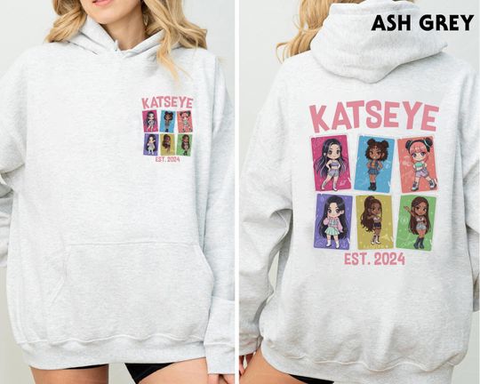 Katseye Double Sided Hoodie, Katseye World Tour Sweatshirt, Katseye Kpop Sweatshirt, Katseye Tour Shirt, Retro Tee