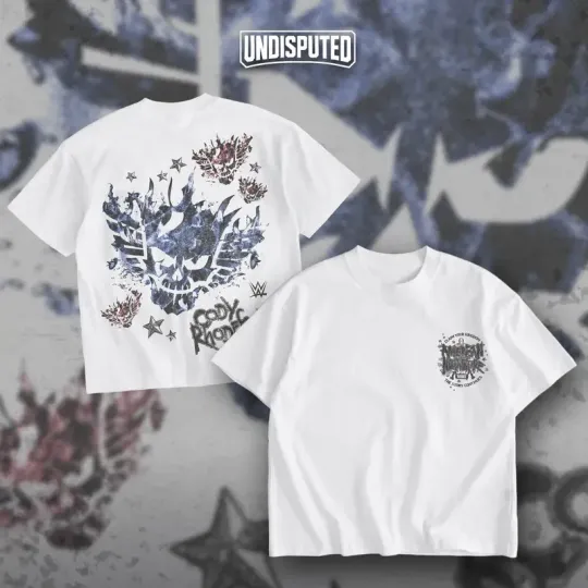 Cody Rhodes The American Nightmare Heavy Cotton Wrestling Entertainment Double Sides T-shirt For Wre