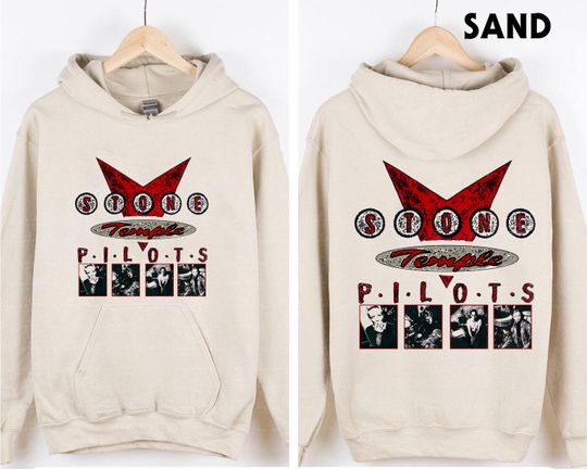 Vintage Stone Temple Pilots On Tour 1994 Double Sided Hoodie, Music Band Sweatshirt, Retro Tour Band Shirt