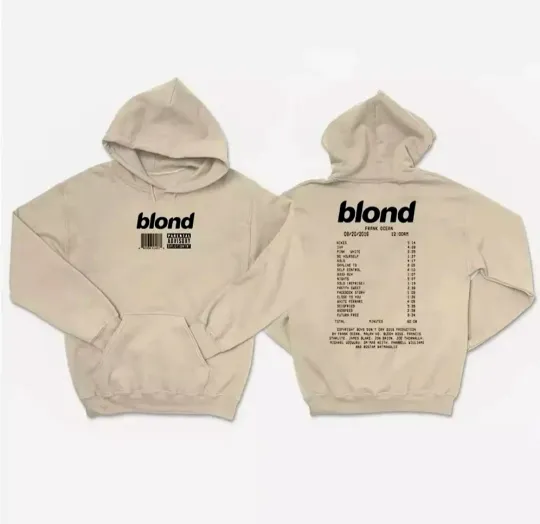 Frank Ocean Blond Unisex Double Sided Hoodie Black