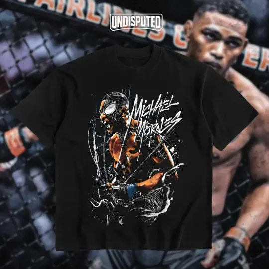 Michael Morales UFC Heavy Cotton Shirt UFC Tshirt UFC 322 Fan Apparel Menswear D