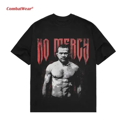 COMBATWEAR Petr Yan "No Mercy" UFC 323 Tee, UFC MMA Fan Custom Graphic Design