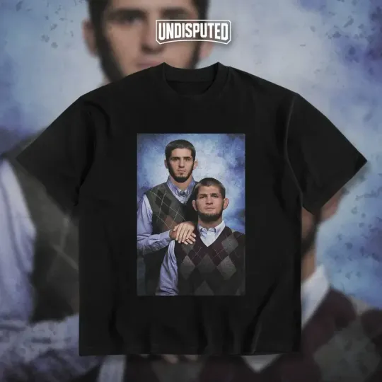 Funny Islam & Khabib Step Brothers Heavy Cotton T-shirt UFC Islam Makhachev & Kh