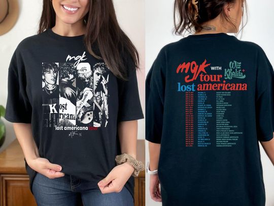 MGK Lost Americana Tour T-Shirt, Unisex Vintage Pop Rock Tee