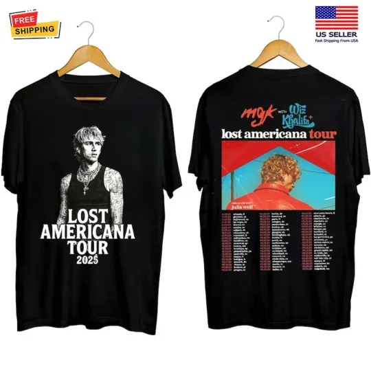 Machine Gun Kelly Lost American Tour 2026 T-shirt, MGK Lost Americana Tour Dates