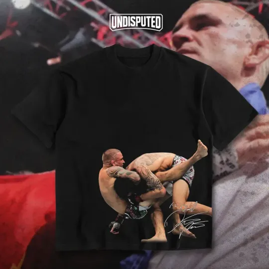 Dustin Poirier Last Guillotine On Max Holloway UFC318 Signature Heavy Cotton Gra