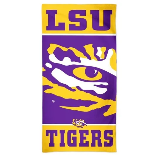 LSU Tigers NCAA Beach Towel