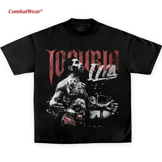 Ilia Topuria Tee, Vintage MMA Graphic Design T-shirt, Boxing T-shirt, UFC MMA