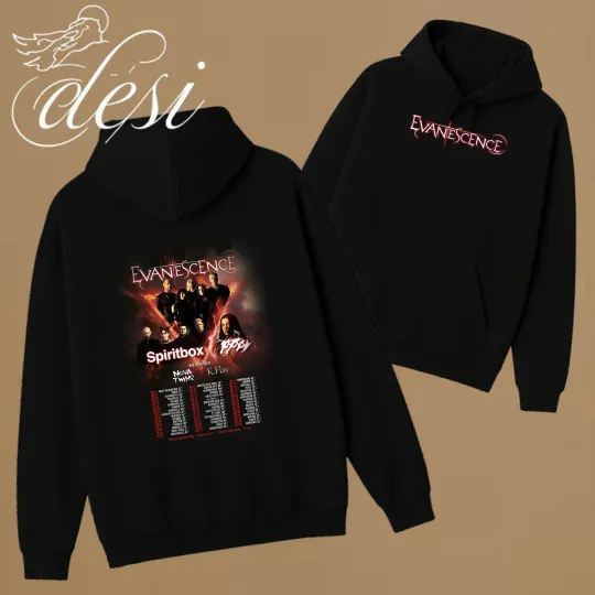 Evanescence World Tour 2026 North American UK And Europe Hoodie
