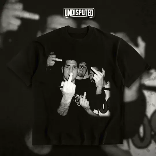 Diaz Brothers Middle Finger Heavy Cotton T-shirt UFC Nate Diaz & Nick Diaz Funny