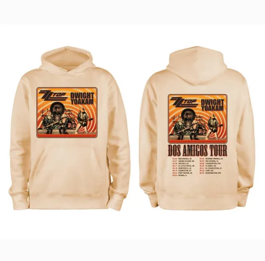 ZZ Top & Dwight Yoakam Dos Amigos Tour 2026 Hoodie