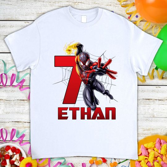 Marvel Spider-man Birthday Shirt, Gift For Son Daughter, Funny T-Shirt For Men Women Kids Boys Girls