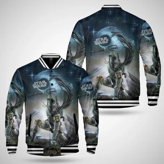 Star Wars Boba Fett Art Guardians Of The Galaxy Baseball Jacket