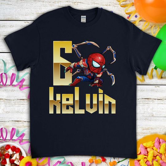 Chibi Spider-man Avengers Superhero Birthday Shirt, Gift For Son Daughter, Funny T-Shirt For Men Women Kids Boys Girls