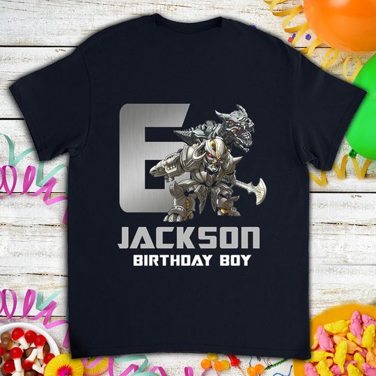 Transformers Megatron Birthday Shirt, Gift For Son Daughter, Funny T-Shirt For Men Women Kids Boys Girls
