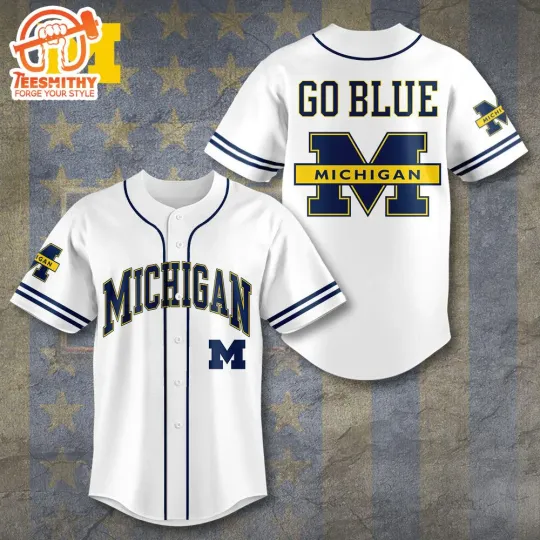 Michigan Wolverine Baseball Jersey Gift For Fan