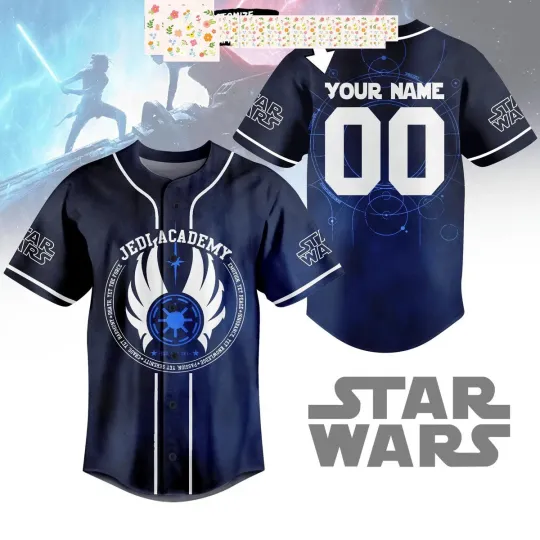 Star Wars Jedi Academy Personalized Baseball Jersey
