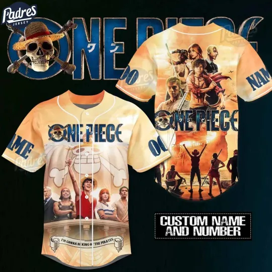 I’m Gonna Be King Of Pirates One Piece Custom Baseball Jersey