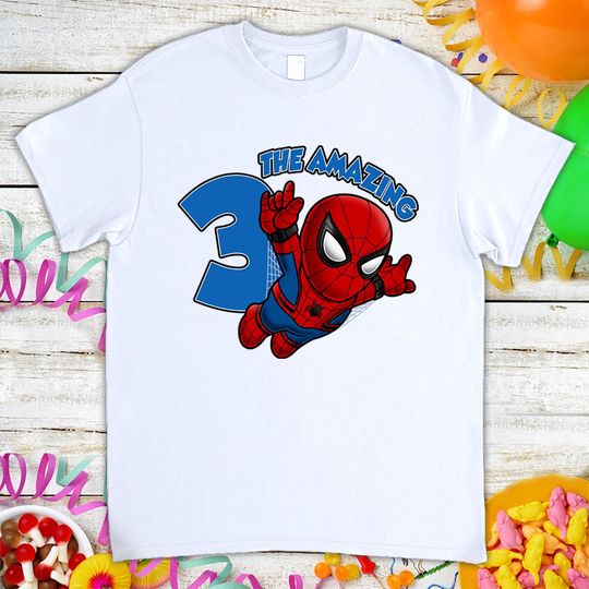 Amazing Spider-man Birthday Shirt, Gift For Son Daughter, Funny T-Shirt For Men Women Kids Boys Girls